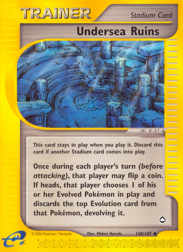 Undersea Ruins (138/147) [Aquapolis] | Exor Games Dartmouth