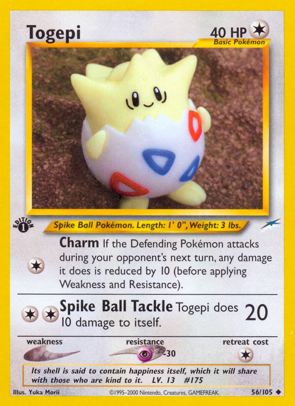 Togepi (56/105) [Neo Destiny 1st Edition] | Exor Games Dartmouth