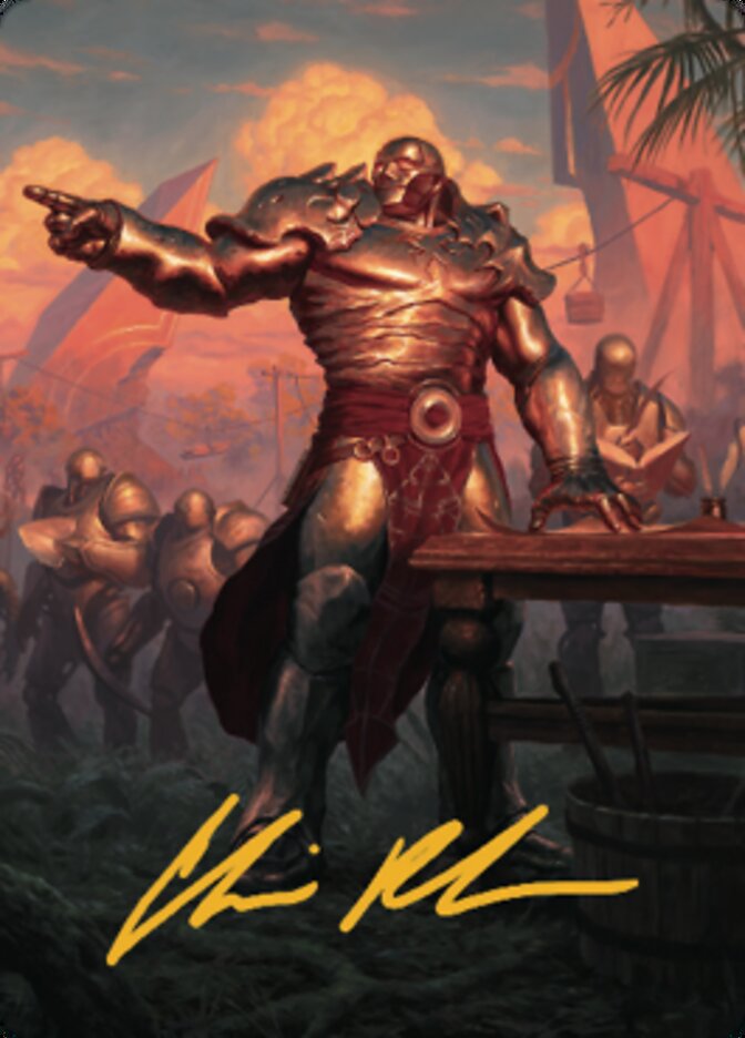 Karn, Living Legacy Art Card 1 (Gold-Stamped Signature) [Dominaria United Art Series] | Exor Games Dartmouth