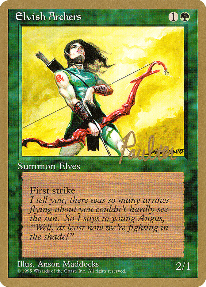 Elvish Archers (Preston Poulter) [Pro Tour Collector Set] | Exor Games Dartmouth