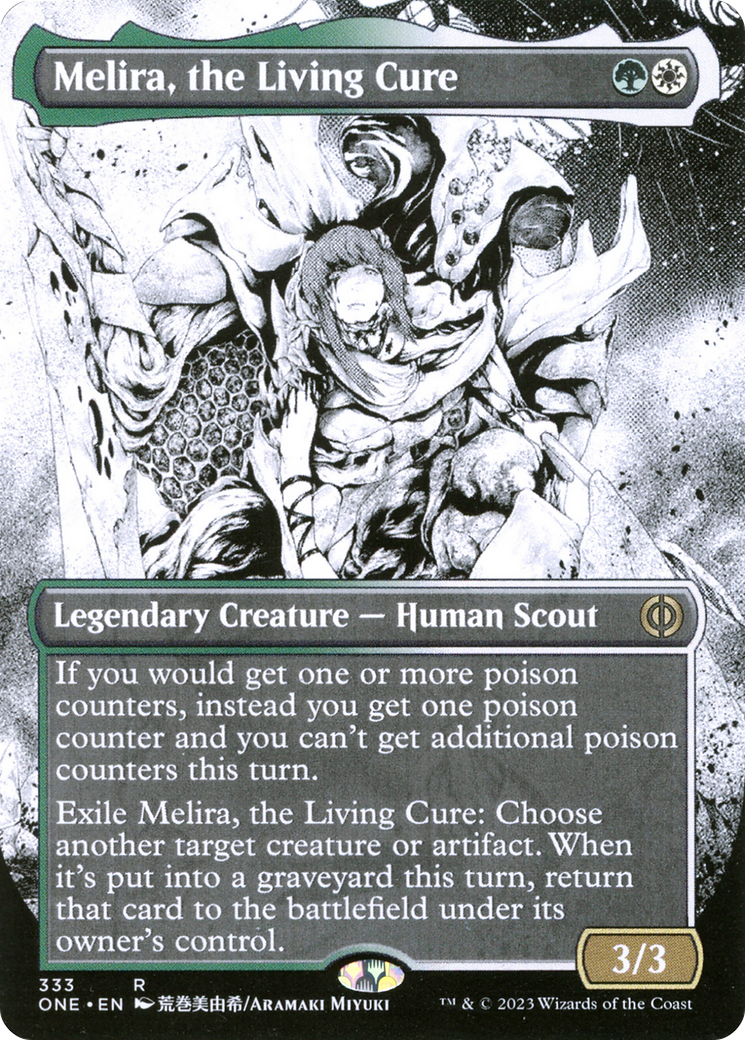 Melira, the Living Cure (Borderless Manga) [Phyrexia: All Will Be One] | Exor Games Dartmouth