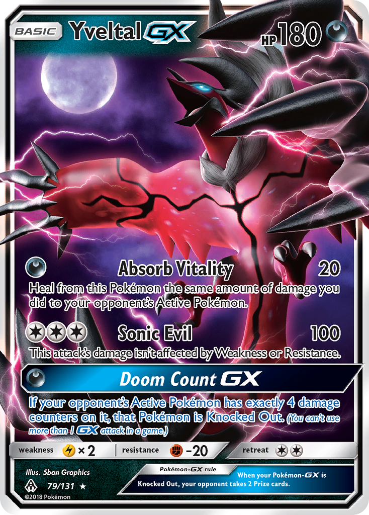 Yveltal GX (79/131) [Sun & Moon: Forbidden Light] | Exor Games Dartmouth