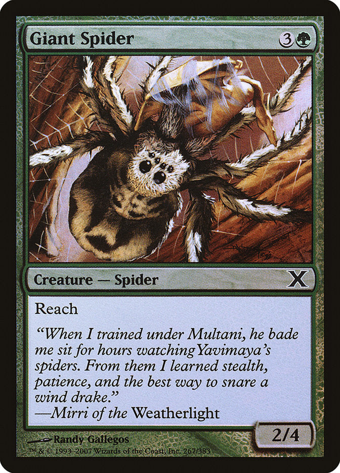 Giant Spider (Premium Foil) [Tenth Edition] | Exor Games Dartmouth