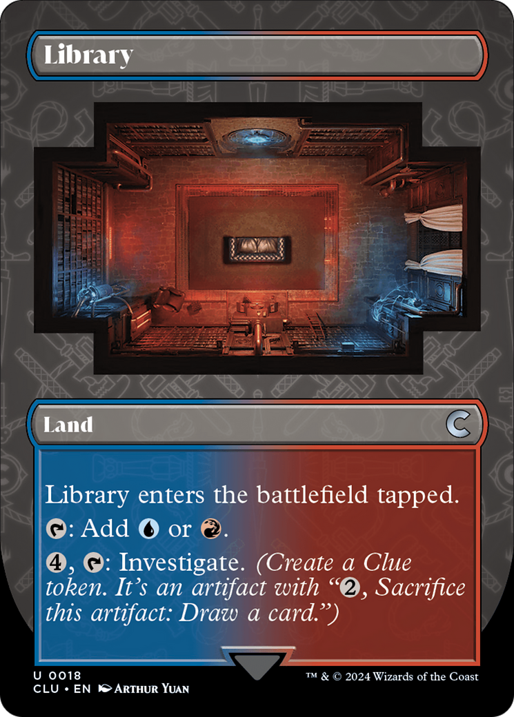 Library (Borderless) [Ravnica: Clue Edition] | Exor Games Dartmouth