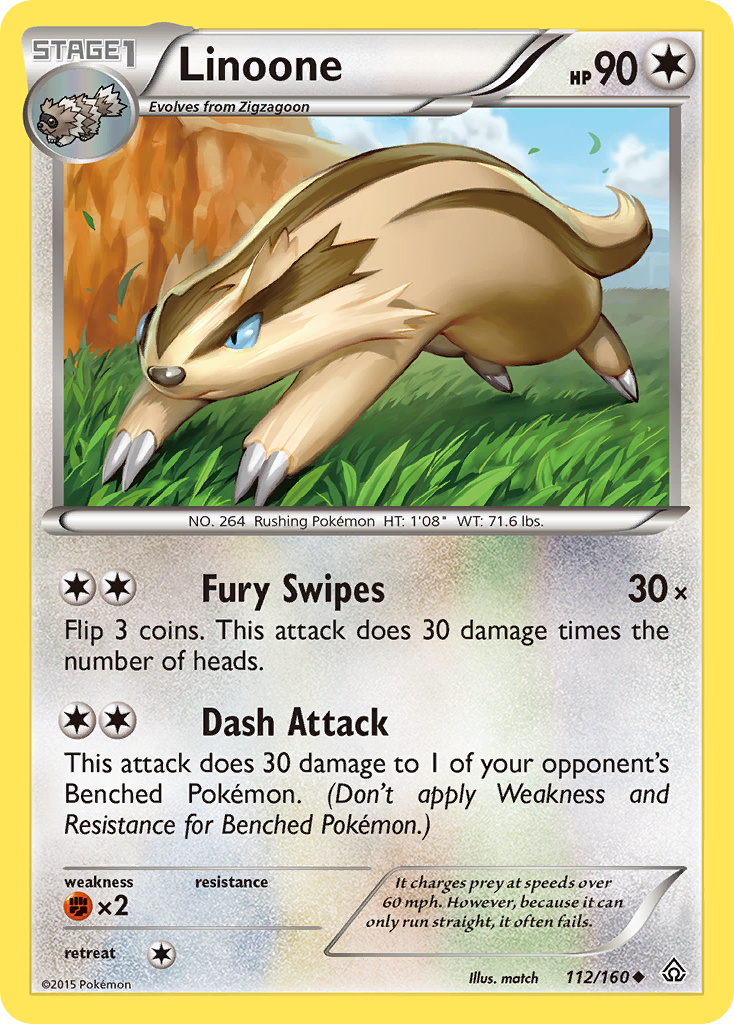 Linoone (112/160) [XY: Primal Clash] | Exor Games Dartmouth