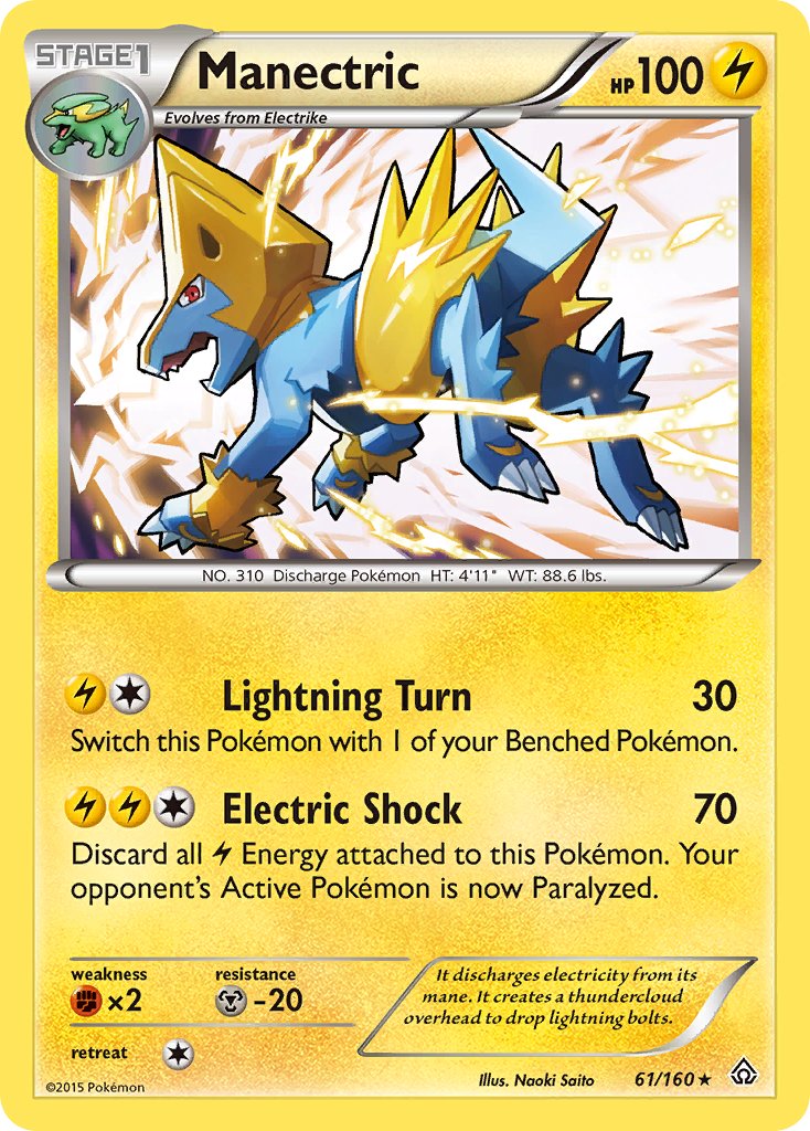 Manectric (61/160) (Theme Deck Exclusive) [XY: Primal Clash] | Exor Games Dartmouth