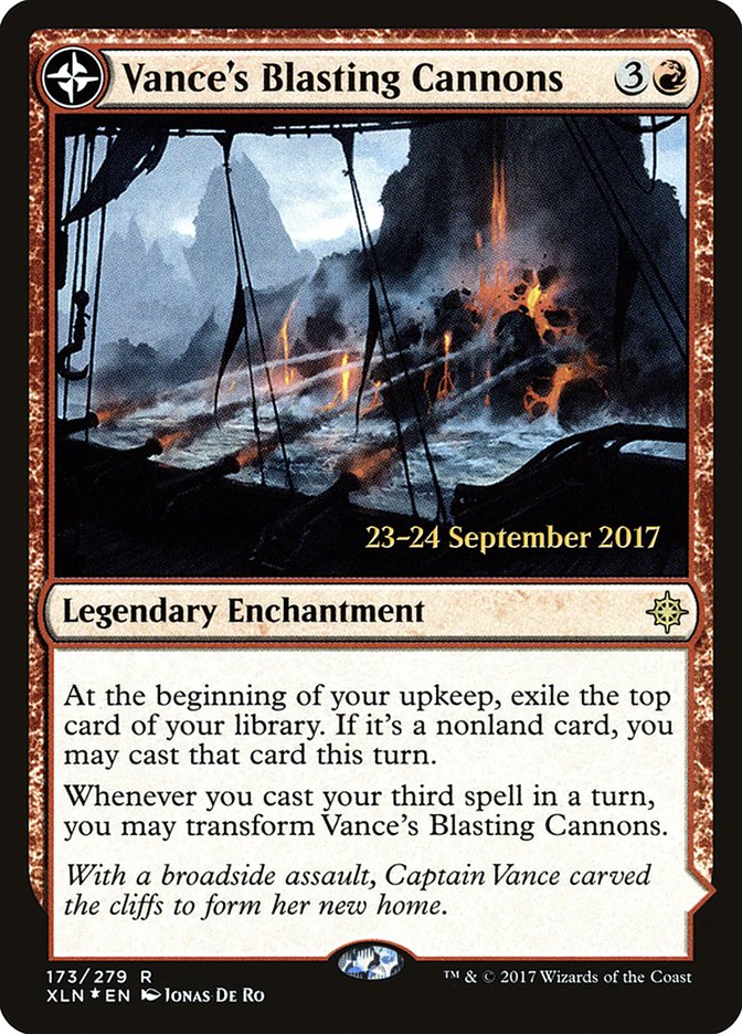 Vance's Blasting Cannons // Spitfire Bastion  [Ixalan Prerelease Promos] | Exor Games Dartmouth