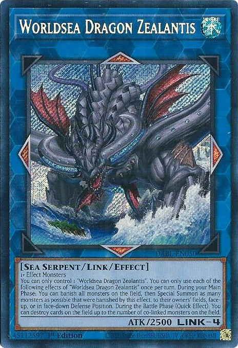 Worldsea Dragon Zealantis [DABL-EN050] Secret Rare | Exor Games Dartmouth