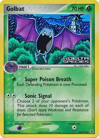 Golbat (43/113) (Stamped) [EX: Delta Species] | Exor Games Dartmouth