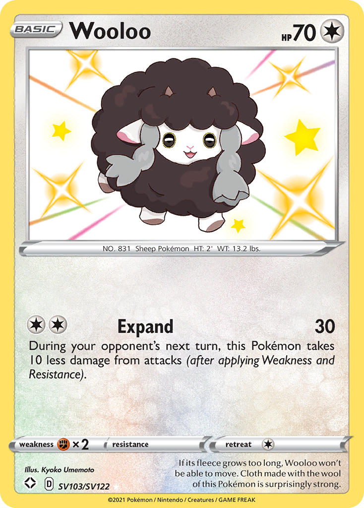 Wooloo (SV103/SV122) [Sword & Shield: Shining Fates] | Exor Games Dartmouth