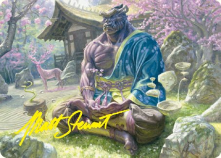 Kosei, Penitent Warlord Art Card (Gold-Stamped Signature) [Kamigawa: Neon Dynasty Art Series] | Exor Games Dartmouth