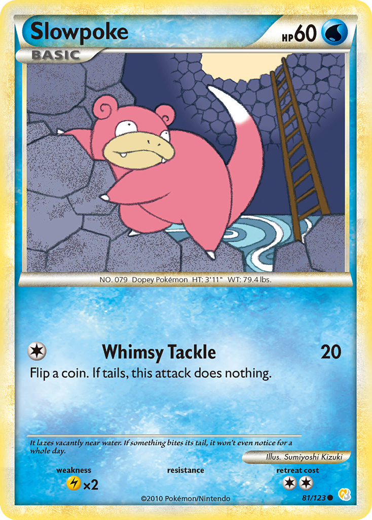 Slowpoke (81/123) [HeartGold & SoulSilver: Base Set] | Exor Games Dartmouth