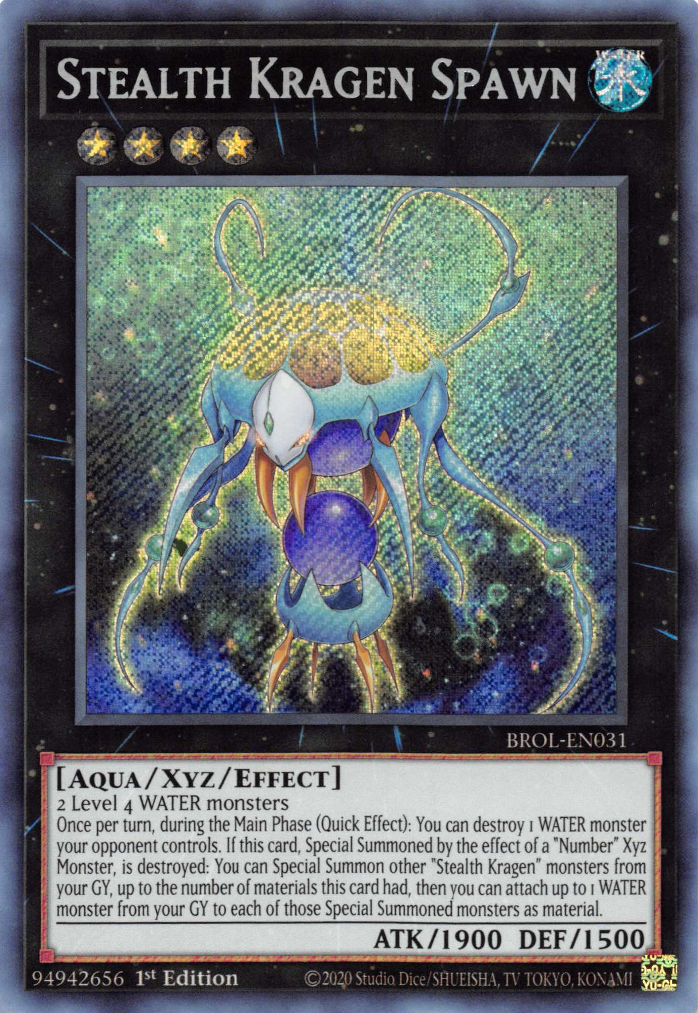 Stealth Kragen Spawn [BROL-EN031] Secret Rare | Exor Games Dartmouth