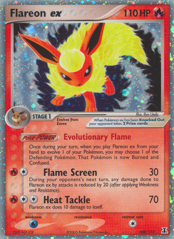 Flareon ex (108/113) [EX: Delta Species] | Exor Games Dartmouth