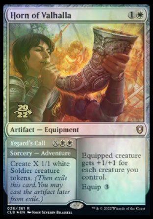 Horn of Valhalla // Ysgard's Call [Commander Legends: Battle for Baldur's Gate Prerelease Promos] | Exor Games Dartmouth