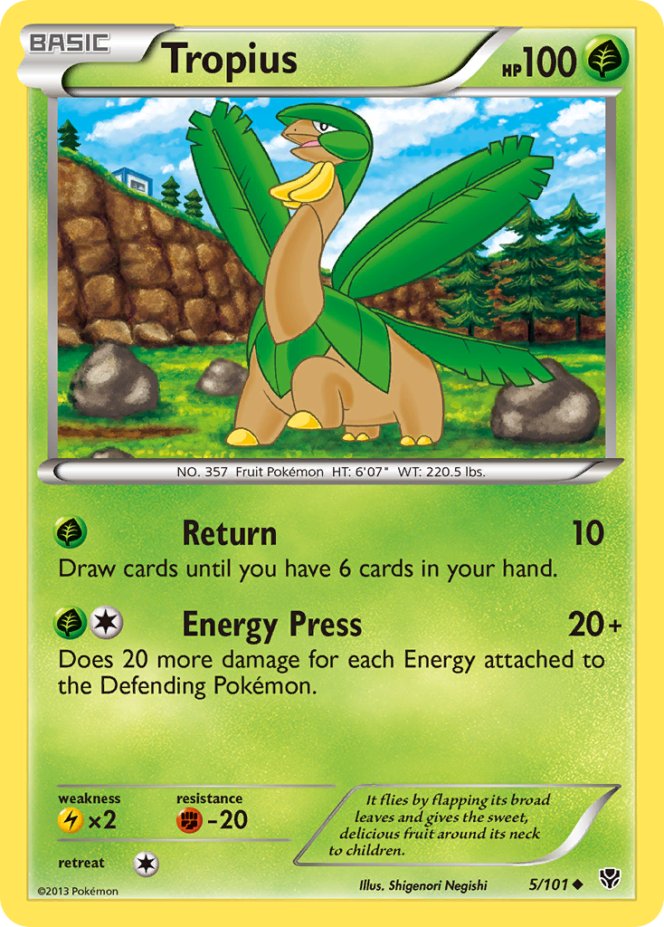 Tropius (5/101) [Black & White: Plasma Blast] | Exor Games Dartmouth