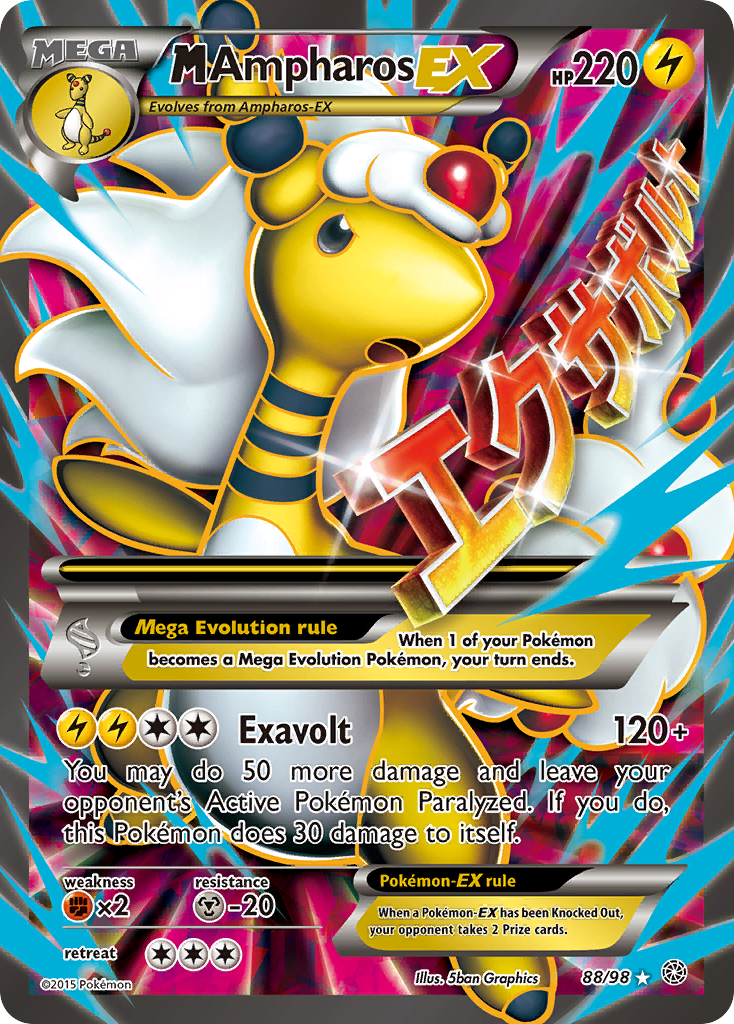 M Ampharos EX (88/98) [XY: Ancient Origins] | Exor Games Dartmouth