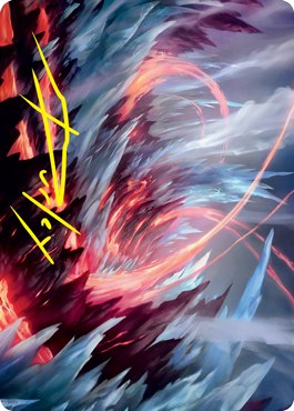 Frostboil Snarl Art Card (Gold-Stamped Signature) [Strixhaven: School of Mages Art Series] | Exor Games Dartmouth