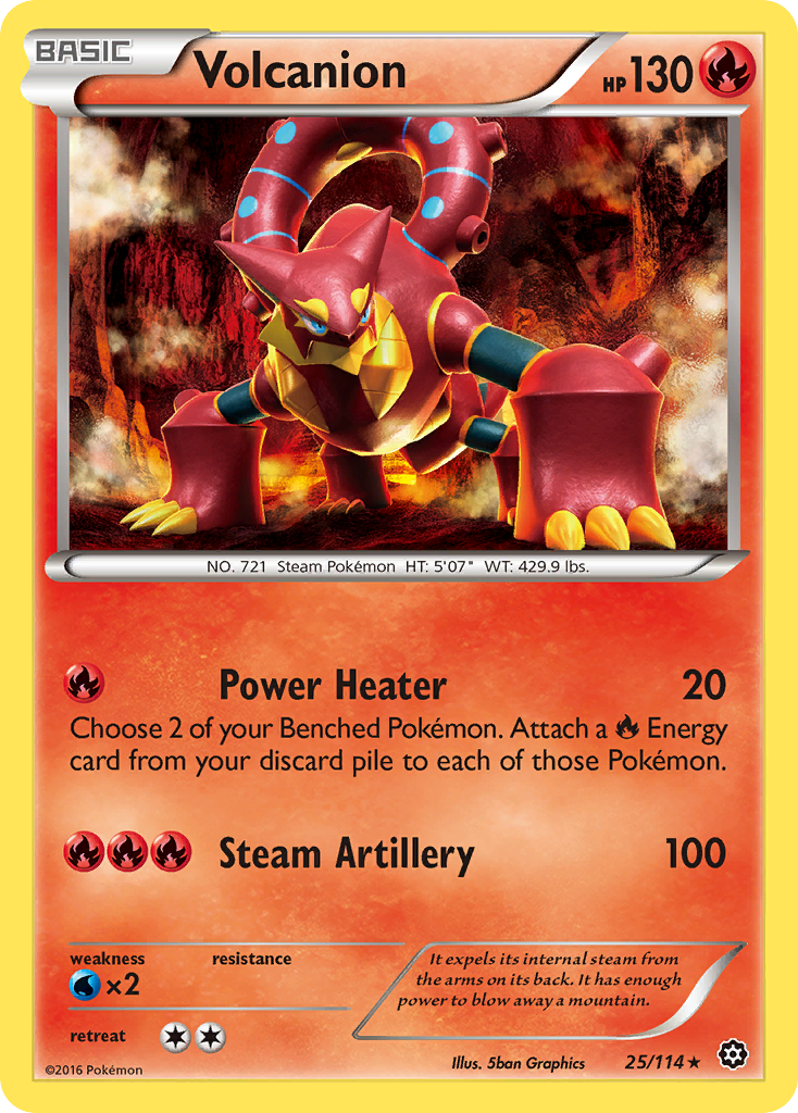 Volcanion (25/114) [XY: Steam Siege] | Exor Games Dartmouth