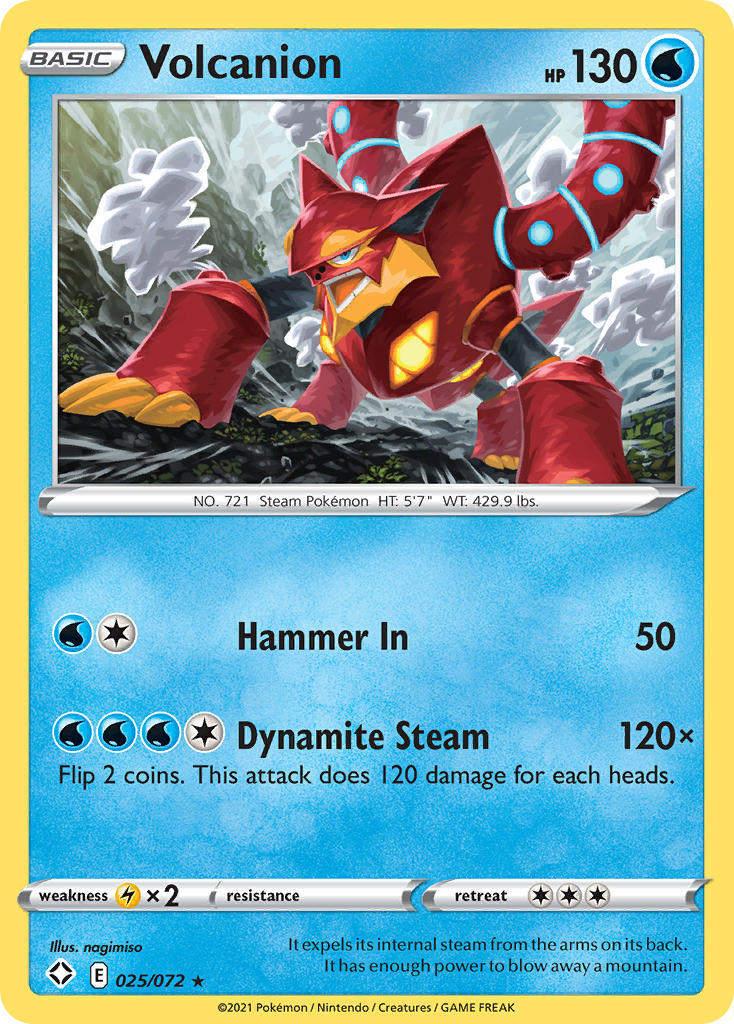 Volcanion (025/072) [Sword & Shield: Shining Fates] | Exor Games Dartmouth