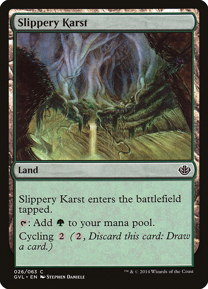 Slippery Karst (Garruk vs. Liliana) [Duel Decks Anthology] | Exor Games Dartmouth