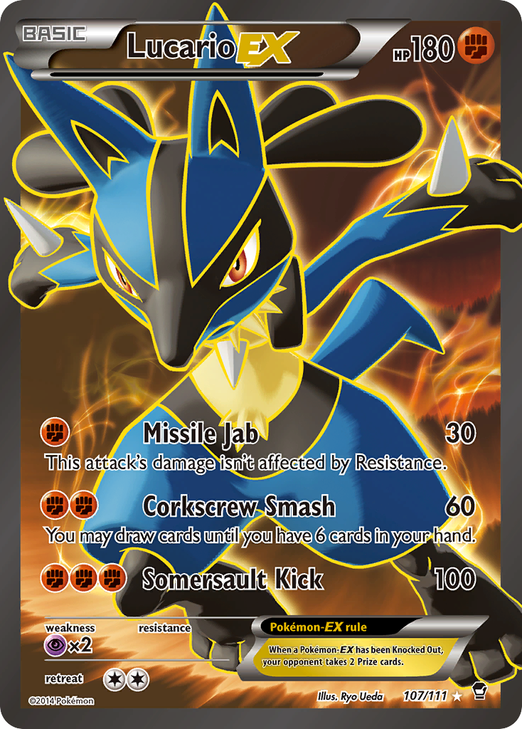 Lucario EX (107/111) [XY: Furious Fists] | Exor Games Dartmouth