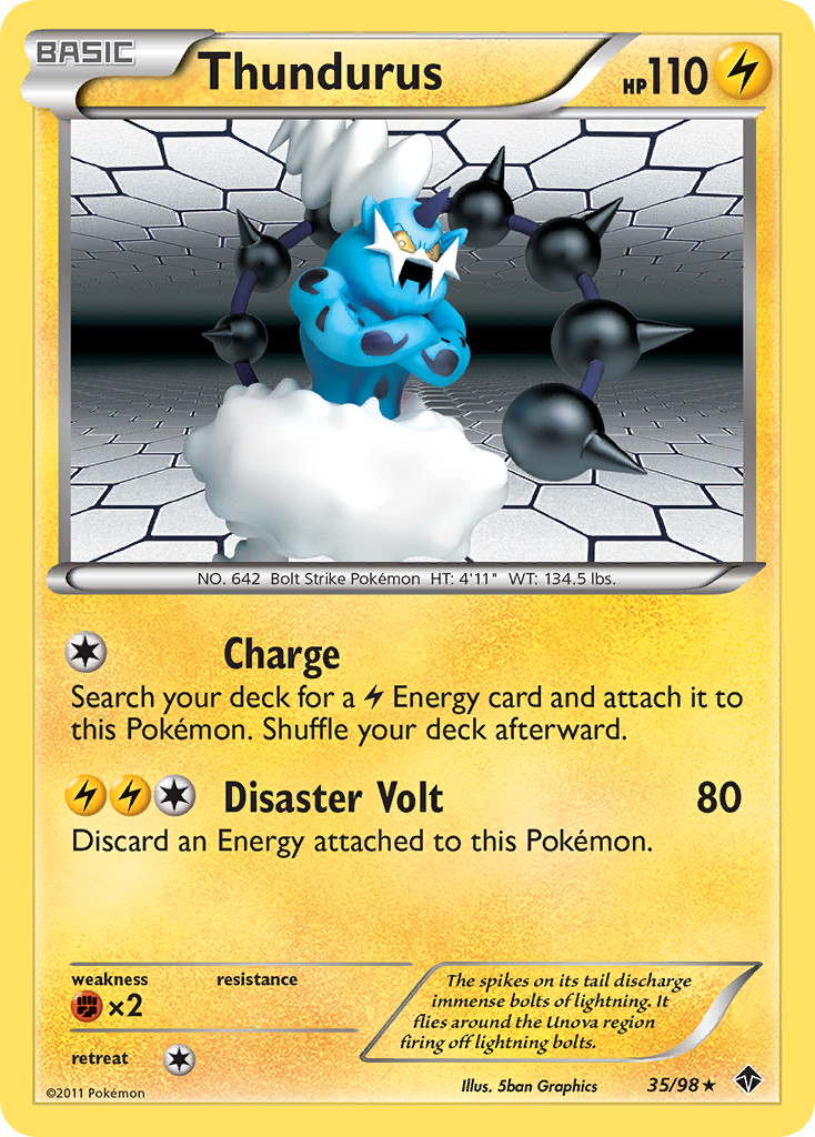 Thundurus (35/98) [Black & White: Emerging Powers] | Exor Games Dartmouth