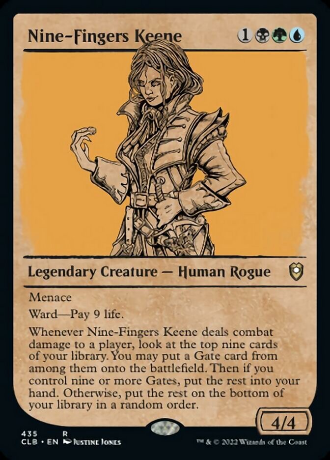 Nine-Fingers Keene (Showcase) [Commander Legends: Battle for Baldur's Gate] | Exor Games Dartmouth