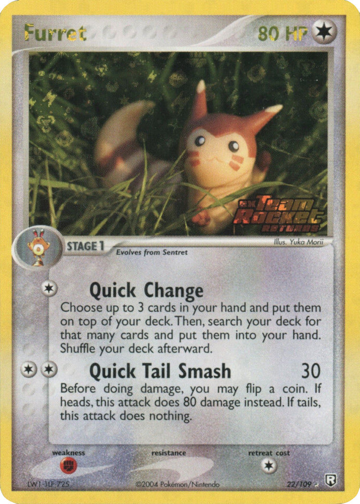 Furret (22/109) (Stamped) [EX: Team Rocket Returns] | Exor Games Dartmouth