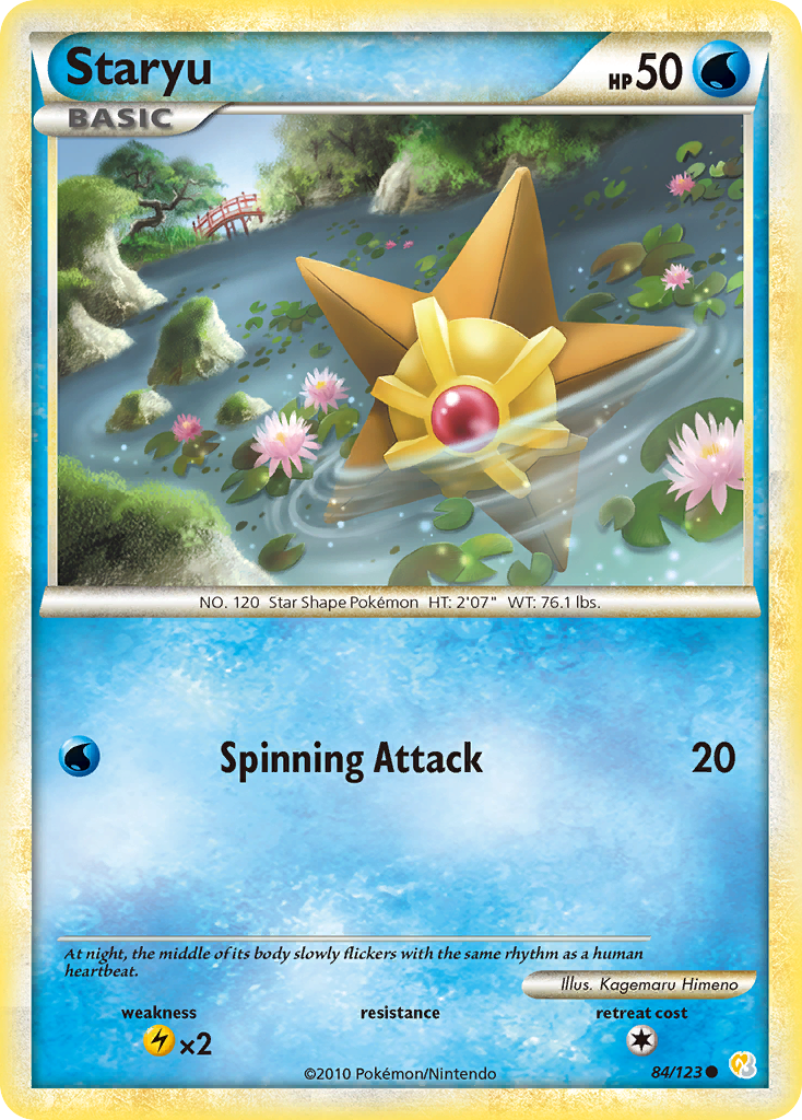 Staryu (84/123) [HeartGold & SoulSilver: Base Set] | Exor Games Dartmouth