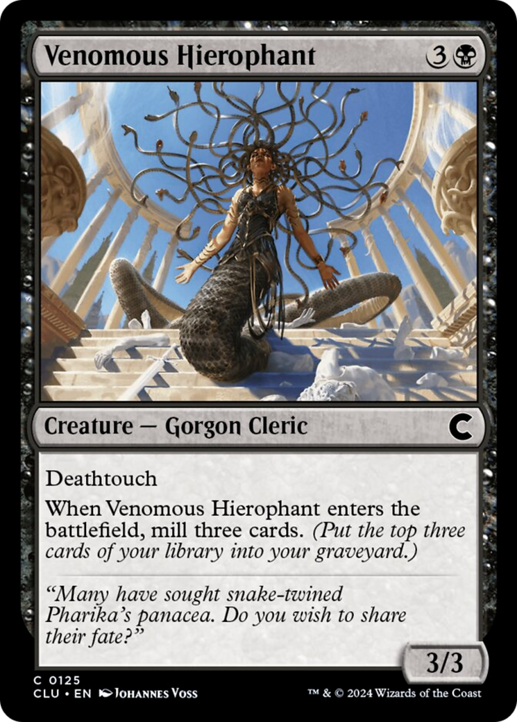 Venomous Hierophant [Ravnica: Clue Edition] | Exor Games Dartmouth