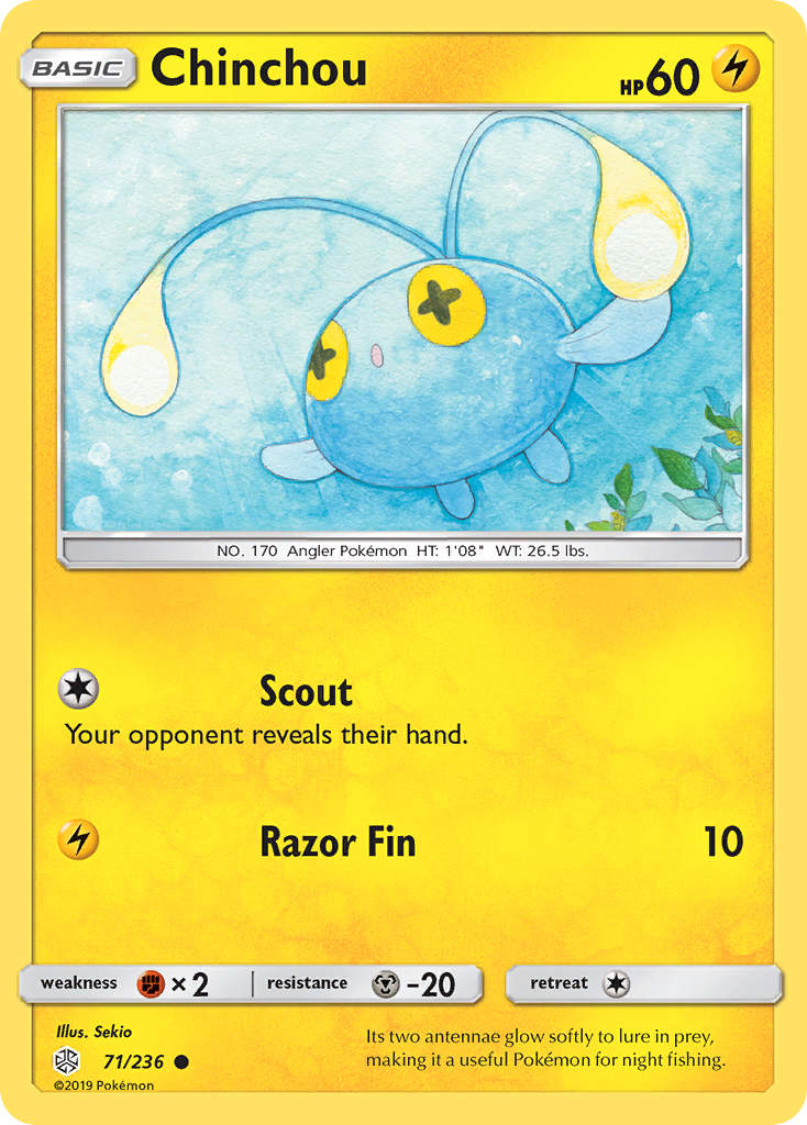 Chinchou (71/236) [Sun & Moon: Cosmic Eclipse] | Exor Games Dartmouth