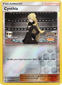 Cynthia (119/156) (Regional Championship Promo) [Sun & Moon: Ultra Prism] | Exor Games Dartmouth