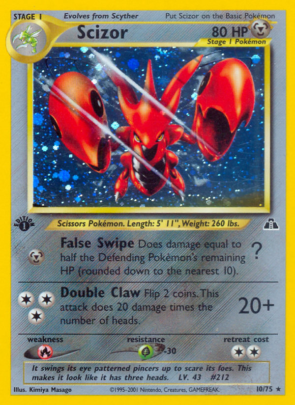 Scizor (10/75) [Neo Discovery 1st Edition] | Exor Games Dartmouth