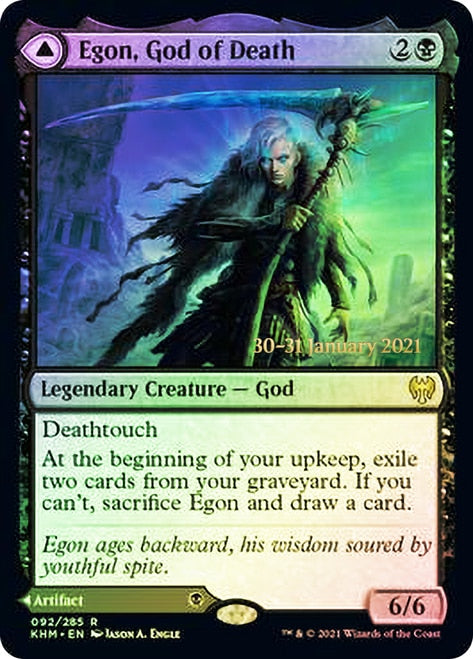 Egon, God of Death // Throne of Death  [Kaldheim Prerelease Promos] | Exor Games Dartmouth