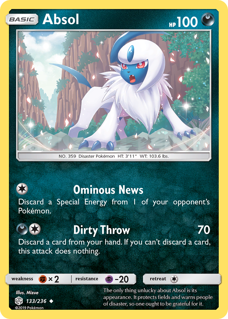 Absol (133/236) [Sun & Moon: Cosmic Eclipse] | Exor Games Dartmouth