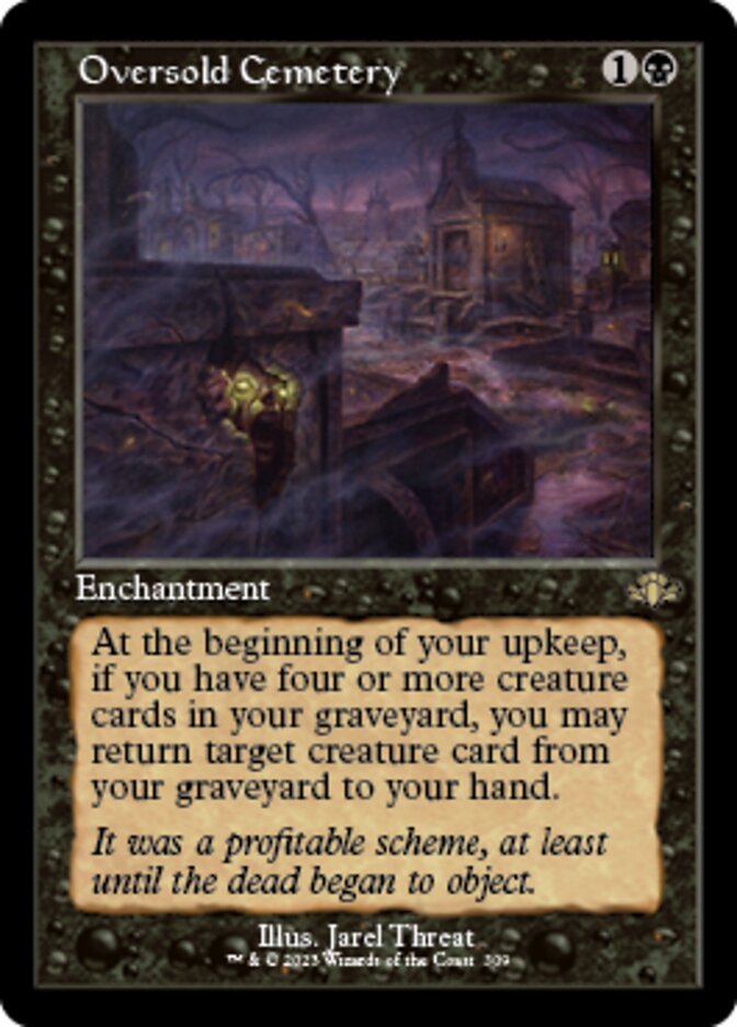 Oversold Cemetery (Retro) [Dominaria Remastered] | Exor Games Dartmouth