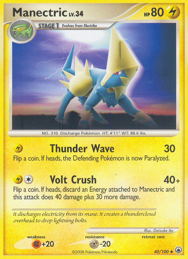 Manectric (40/100) [Diamond & Pearl: Majestic Dawn] | Exor Games Dartmouth