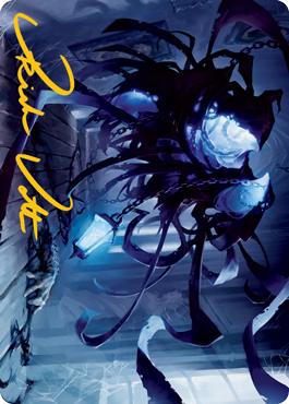 Spectral Adversary Art Card (Gold-Stamped Signature) [Innistrad: Midnight Hunt Art Series] | Exor Games Dartmouth