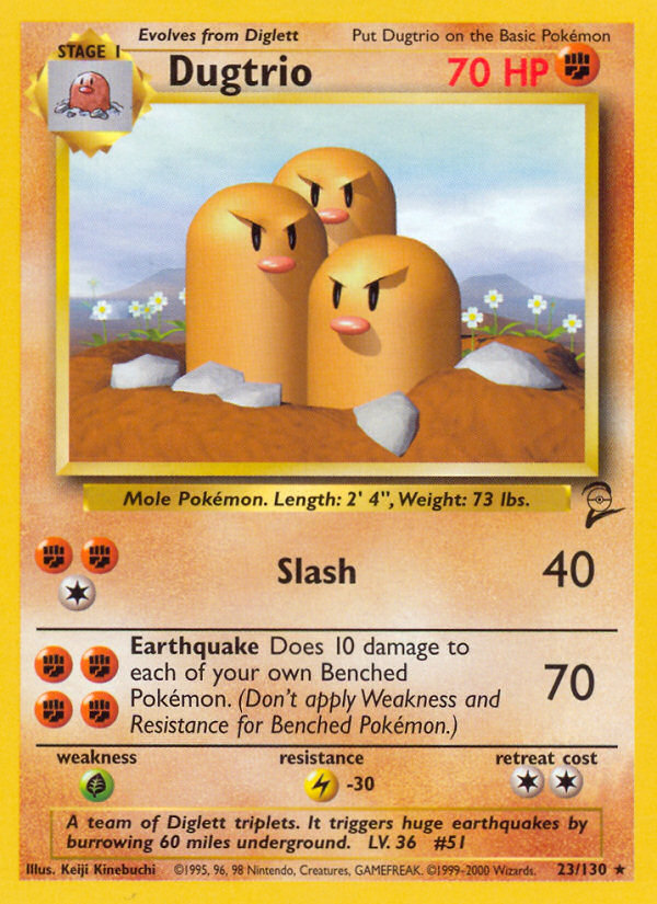 Dugtrio (23/130) [Base Set 2] | Exor Games Dartmouth