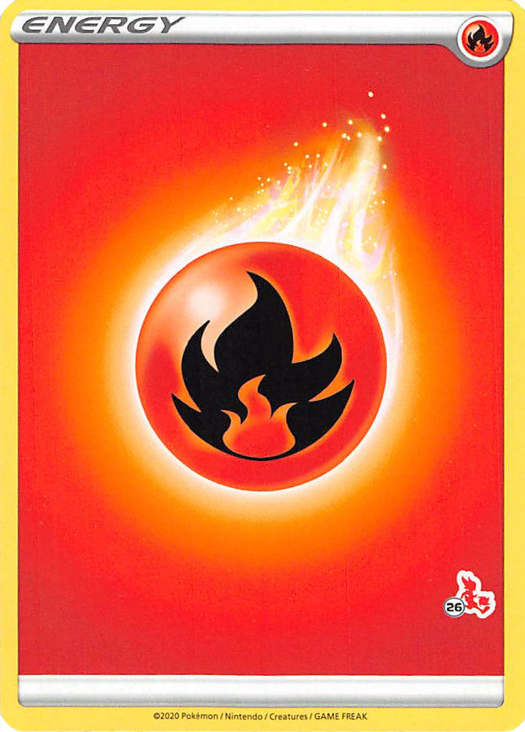 Fire Energy (Cinderace Stamp #26) [Battle Academy 2022] | Exor Games Dartmouth