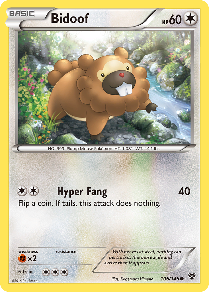 Bidoof (106/146) [XY: Base Set] | Exor Games Dartmouth