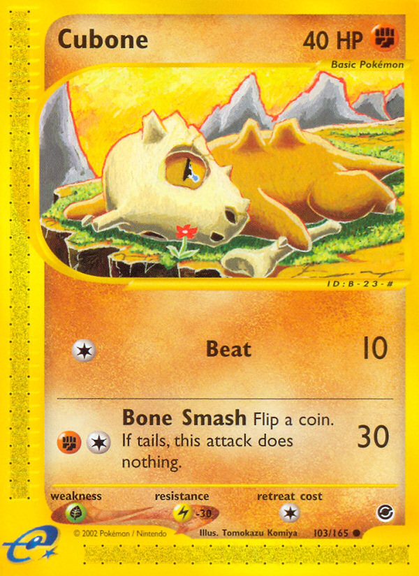 Cubone (103/165) [Expedition: Base Set] | Exor Games Dartmouth