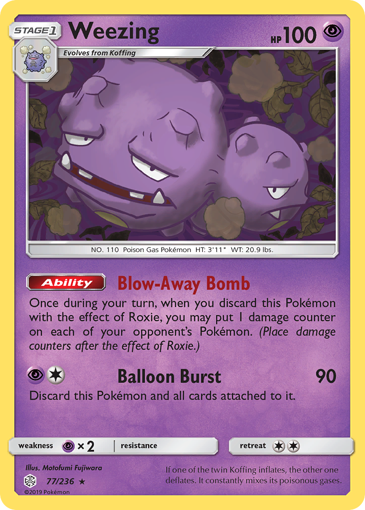 Weezing (77/236) [Sun & Moon: Cosmic Eclipse] | Exor Games Dartmouth