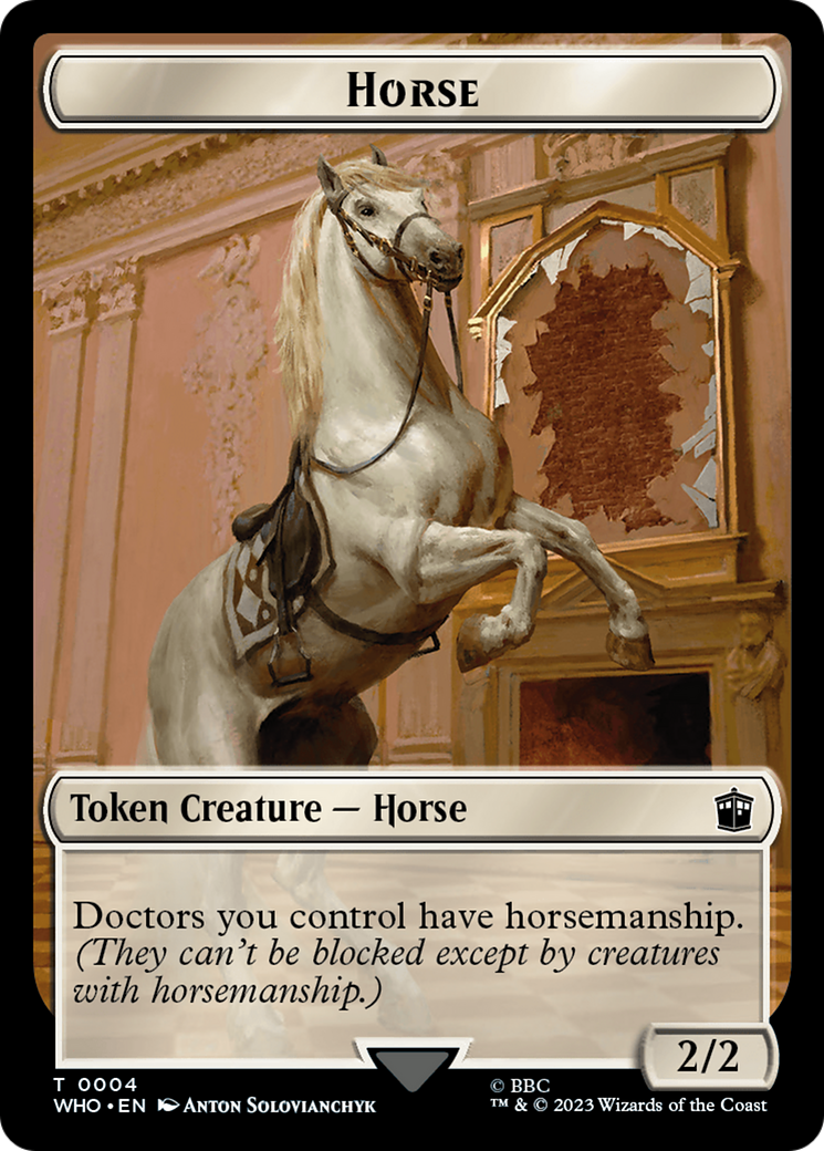 Horse // Treasure (0028) Double-Sided Token [Doctor Who Tokens] | Exor Games Dartmouth