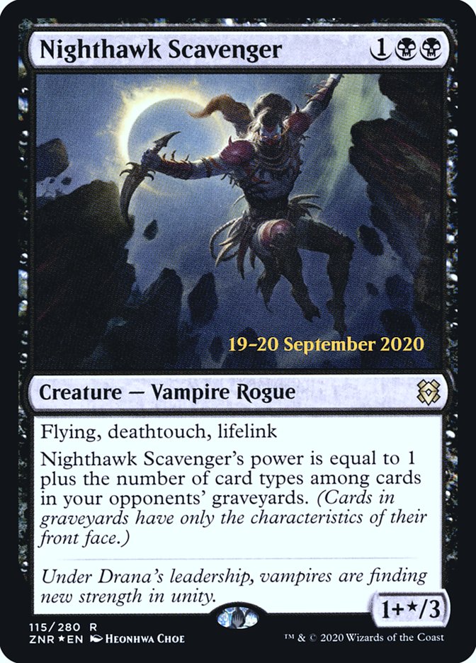 Nighthawk Scavenger  [Zendikar Rising Prerelease Promos] | Exor Games Dartmouth