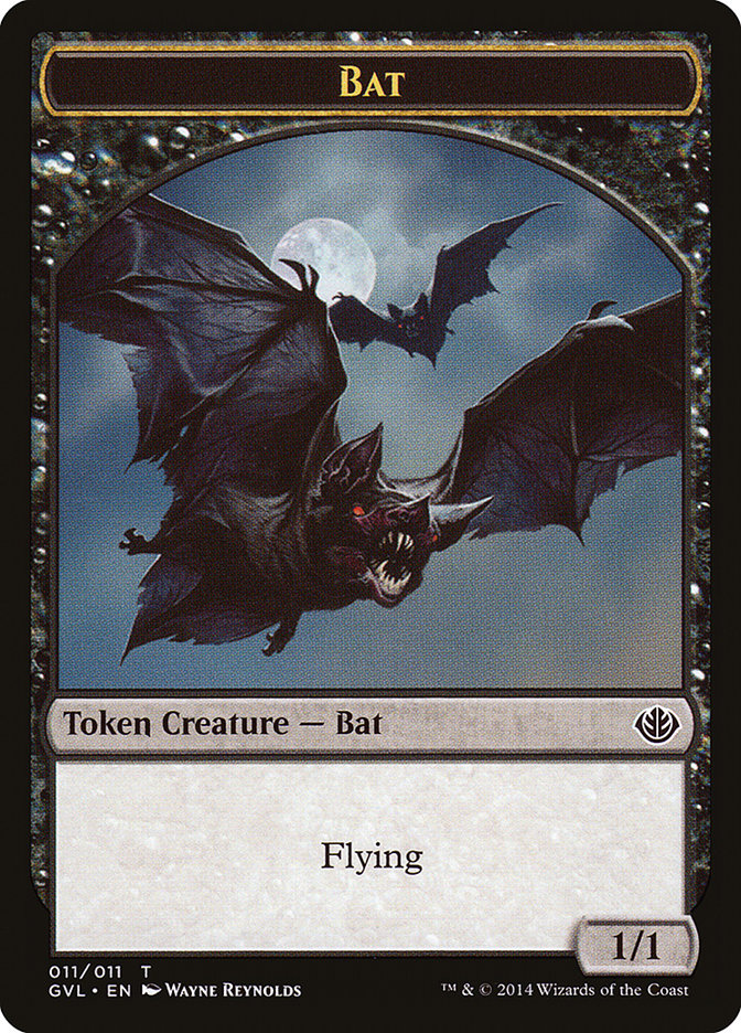 Bat Token (Garruk vs. Liliana) [Duel Decks Anthology Tokens] | Exor Games Dartmouth