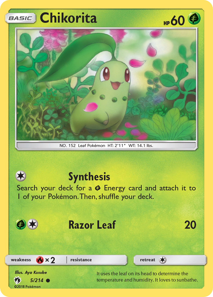 Chikorita (5/214) [Sun & Moon: Lost Thunder] | Exor Games Dartmouth