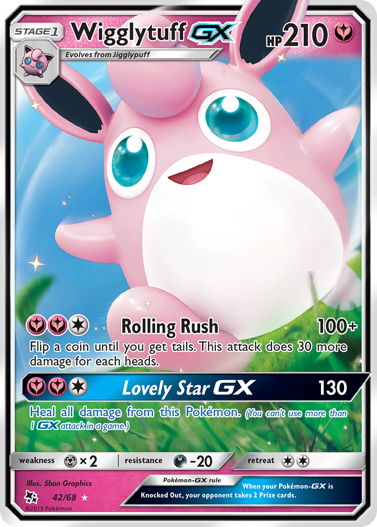 Wigglytuff GX (42/68) [Sun & Moon: Hidden Fates] | Exor Games Dartmouth