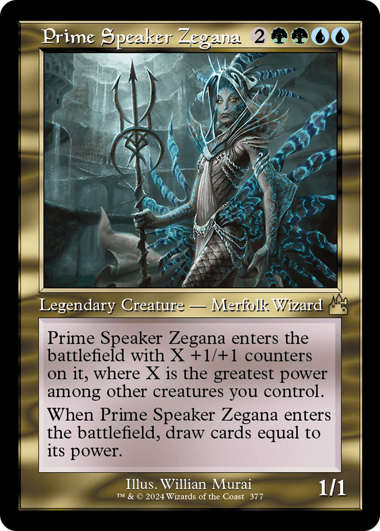 Prime Speaker Zegana (Retro Frame) [Ravnica Remastered] | Exor Games Dartmouth